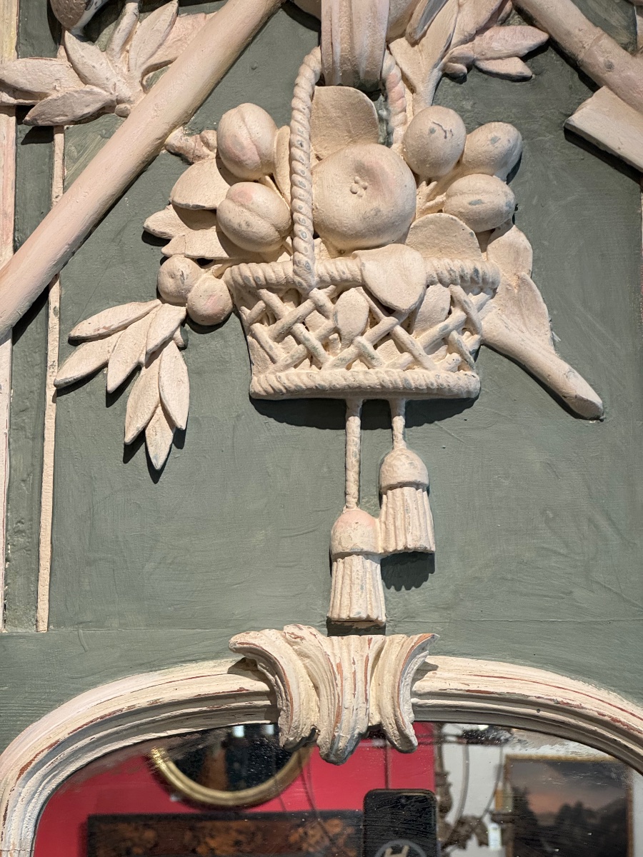 Narrow Center Panel With A Gardening Trophy—late 18th Century, Early 19th Century-photo-3