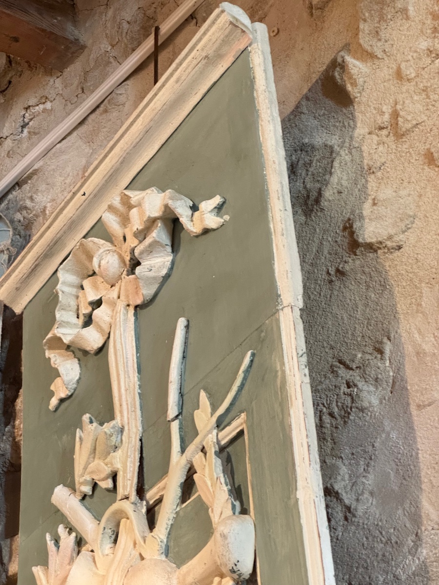 Narrow Center Panel With A Gardening Trophy—late 18th Century, Early 19th Century-photo-4