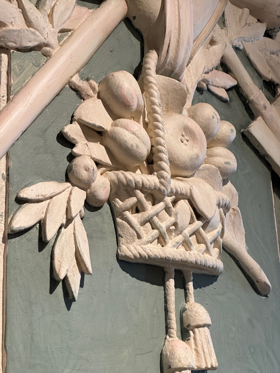 Narrow Center Panel With A Gardening Trophy—late 18th Century, Early 19th Century-photo-5