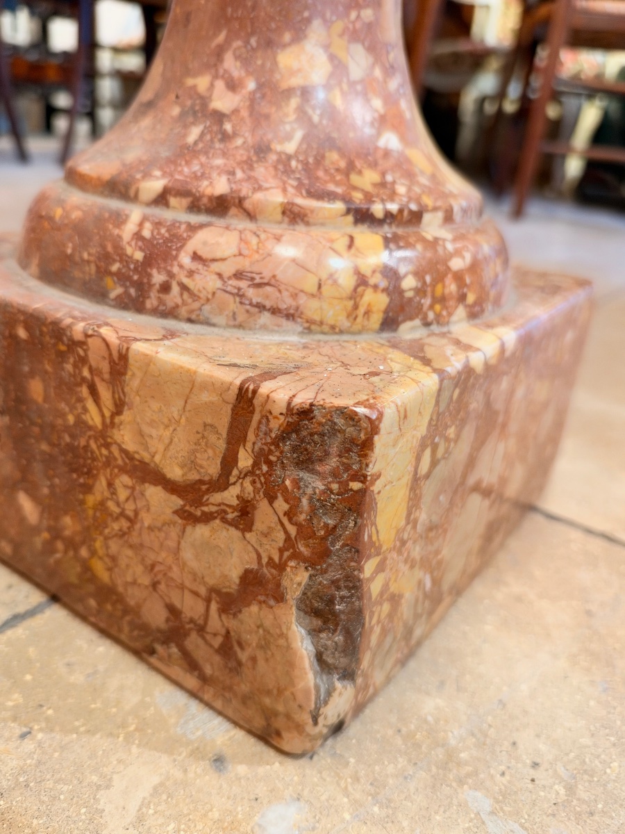 Large Italian Holy Water Font Made Of Sicilian Breccia – 18th Century-photo-4