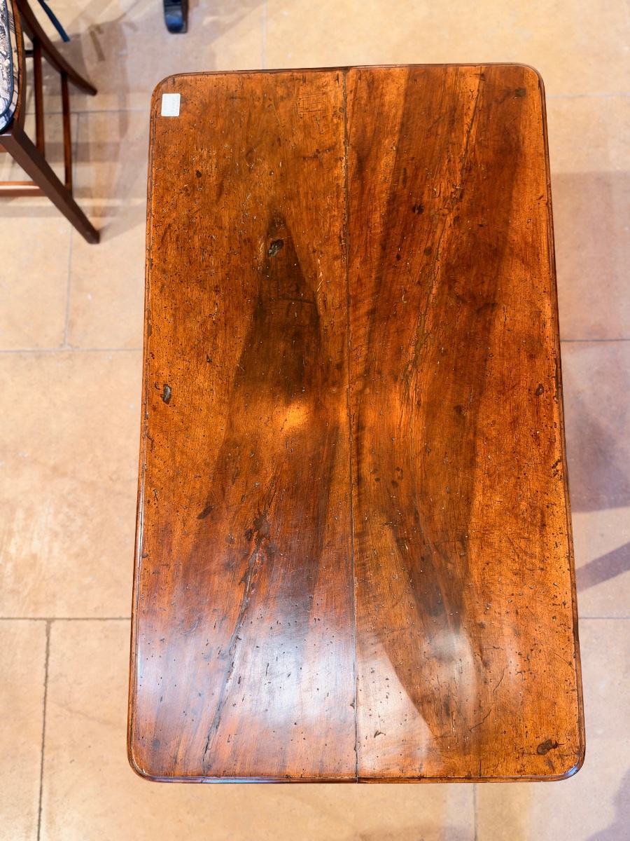 Table à écrire Louis XV en noyer, époque XVIIIe siècle-photo-2