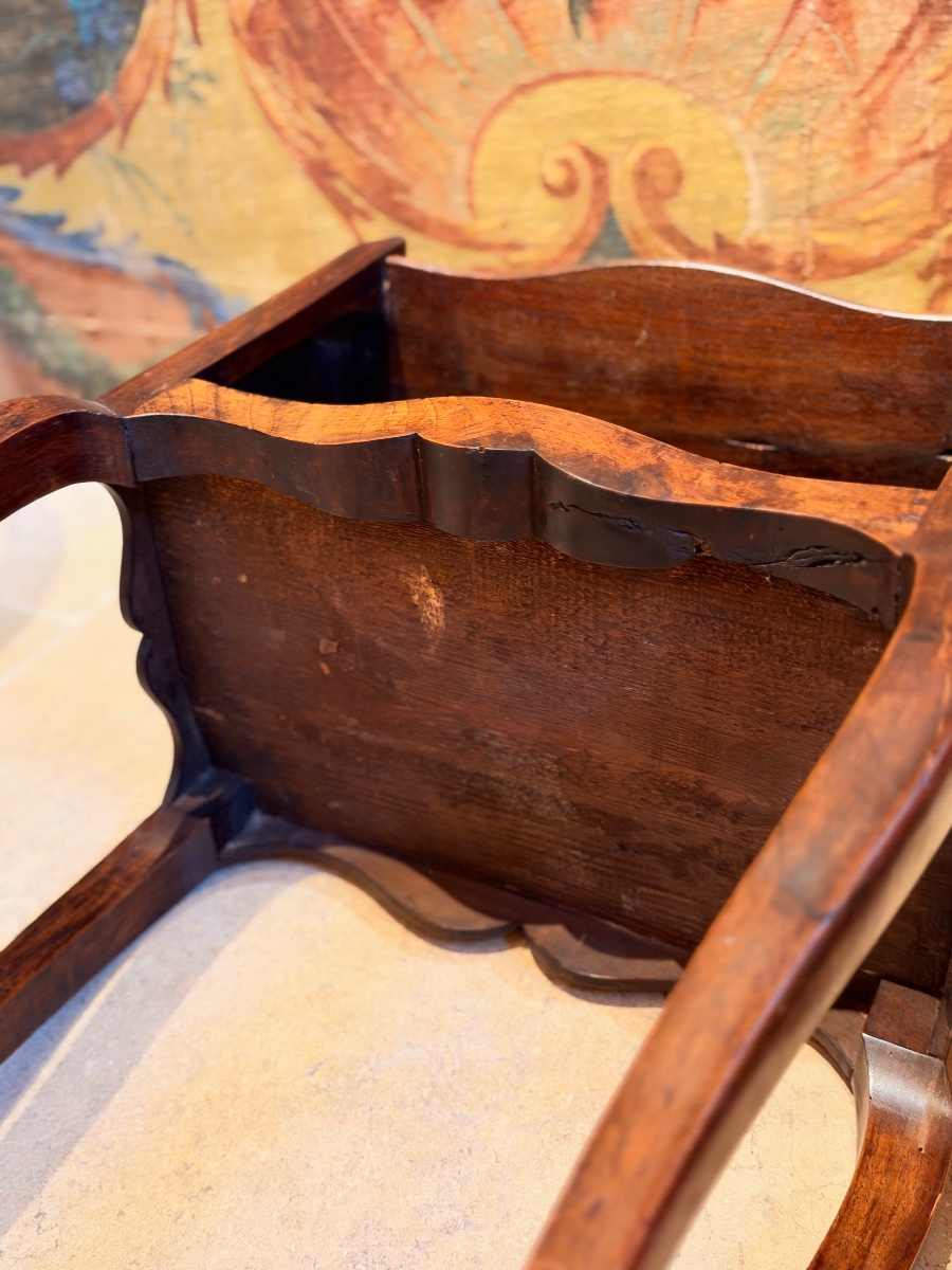 Chevet Louis XV à niche en bois fruitier – XVIIIe siècle-photo-8
