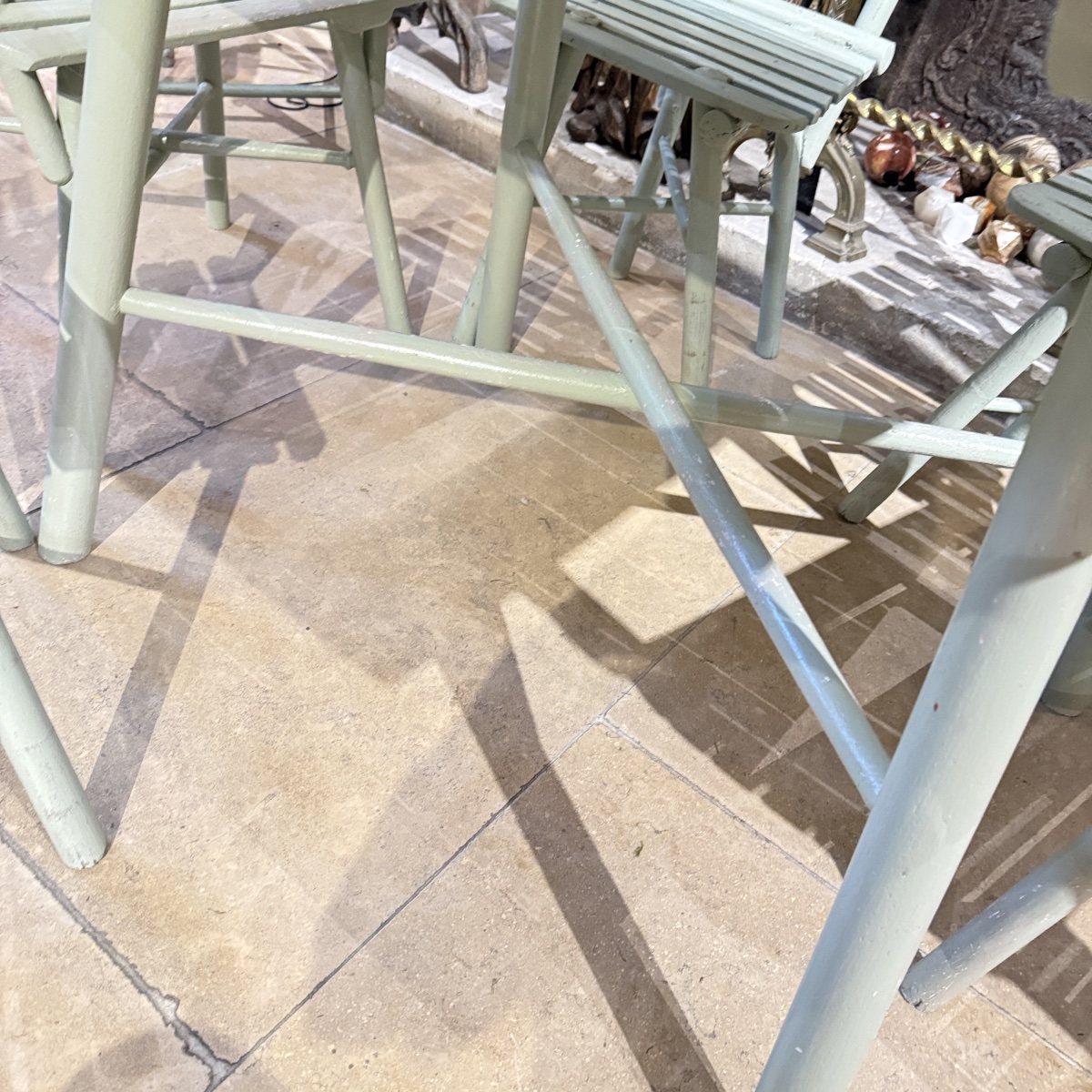 Early 20th-century Thonet Garden Set—4 Chairs, 2 Armchairs, And A Table-photo-4