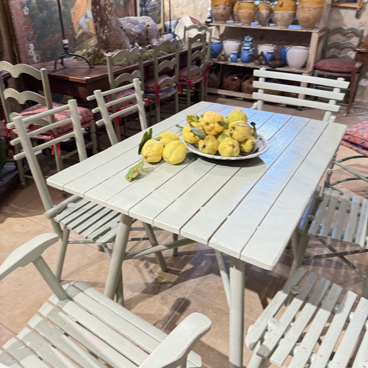 Early 20th-century Thonet Garden Set—4 Chairs, 2 Armchairs, And A Table-photo-8