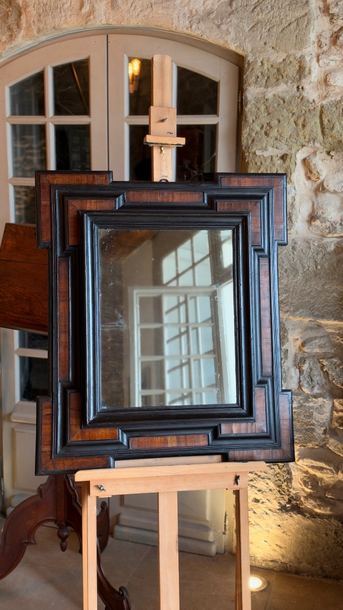 Miroir Haute Époque lombard – Italie, XVIIe siècle – Glace au mercure