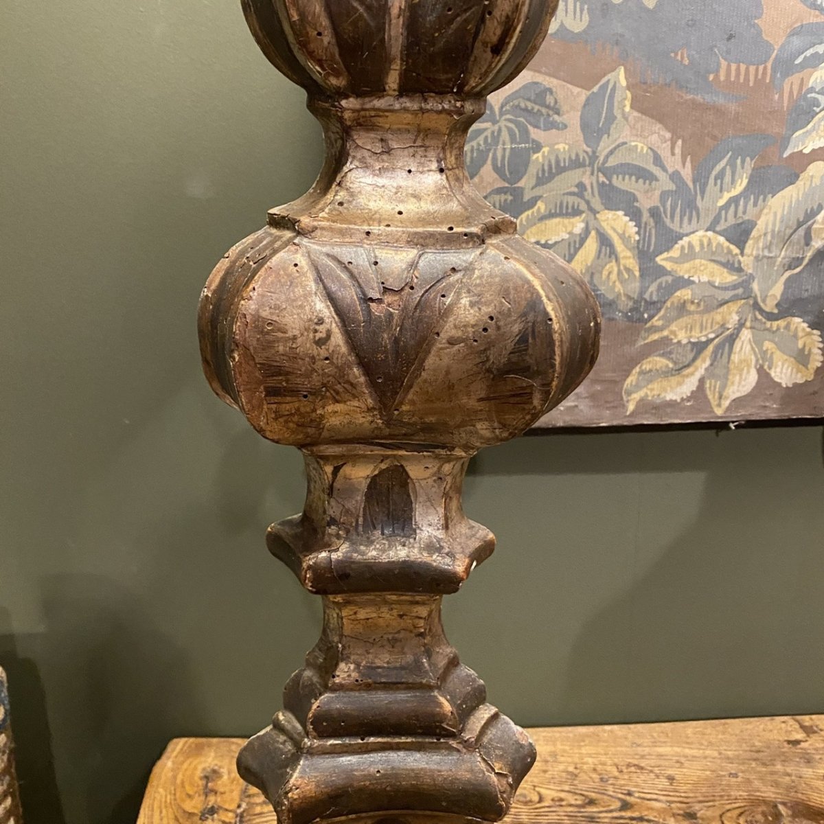 Pair Of Large 18th Candlesticks-photo-3