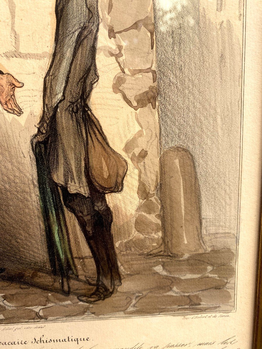 Deux Lithographies De  La Série De Caricaturana De Honoré Daumier-photo-3