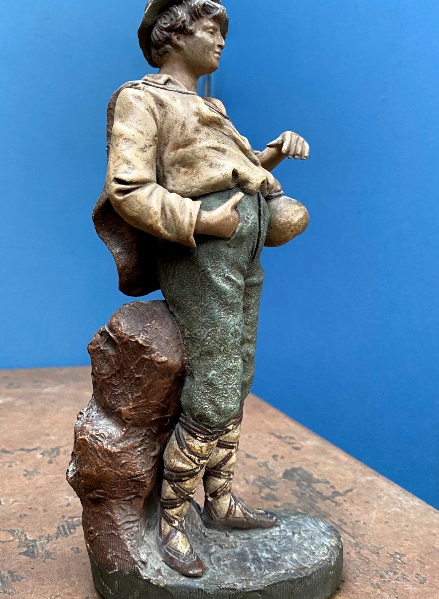 19th Goldscheider Statuette Couple-photo-2