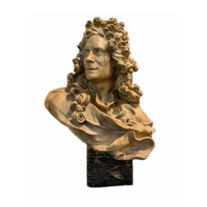 Bust Of Corneille Van Cleve By Caffieri. Plaster