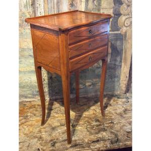 Small 18th Century Chiffonnier Table With Three Drawers