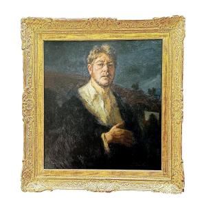Jan Van Puyenbroeck (1887-1972) – Portrait Of A Man, Early 20th Century