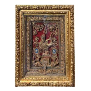 Paperolle Provençale aux Reliques de Saint François de Sales et Sainte Chantal – XVIIIe siècle