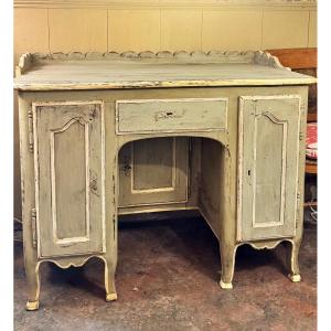 Bureau provençal Louis XV en bois peint – XVIIIe siècle