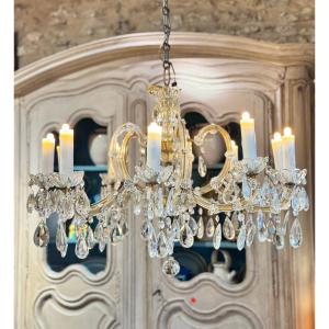 Ten-light Crystal Chandelier – 20th Century
