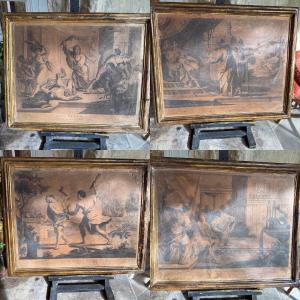 A Series Of 18th-century Venetian Engravings – François Moard, 1762 