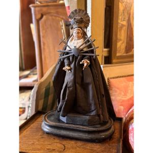 Notre-dame Des Sept Douleurs - Devotional Sculpture, Late 18th - Early 19th Century
