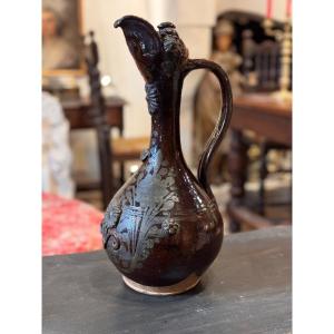 Ewer In Brown Glazed Terracotta, Known As The