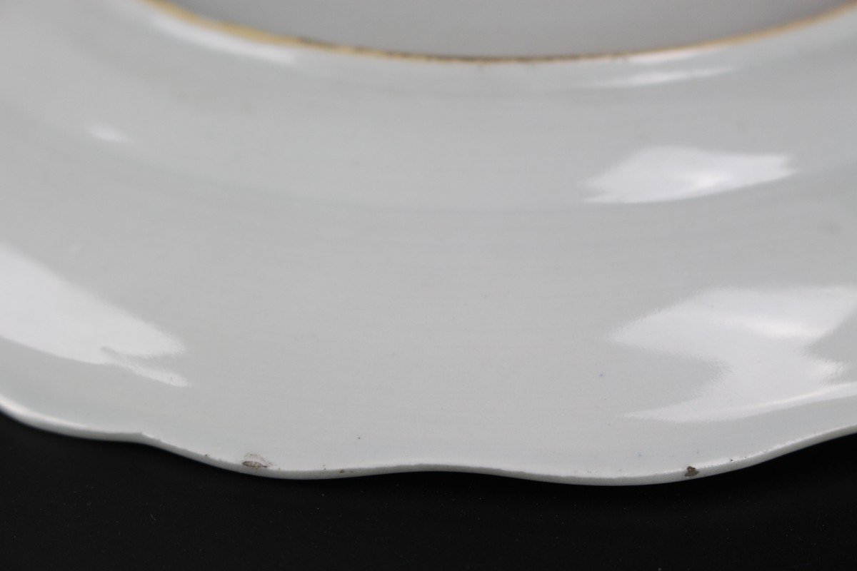 Porcelaine Chinoise Deux Plats Qianlong Fencai Famille Rose 18e Siècle Compagnie Des Indes-photo-4