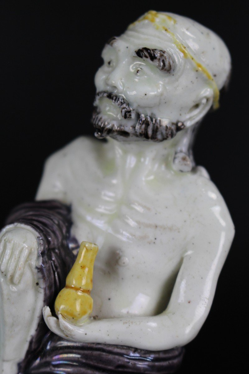 Kangxi porcelaine Chinoise figure sancai Li Tieguai 17ème siècle immortel Taoïst Dynastie Qing -photo-2