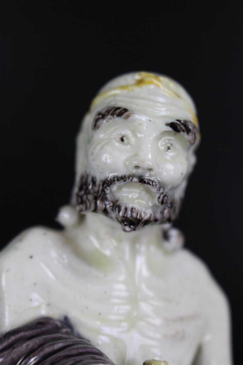 Kangxi porcelaine Chinoise figure sancai Li Tieguai 17ème siècle immortel Taoïst Dynastie Qing -photo-3
