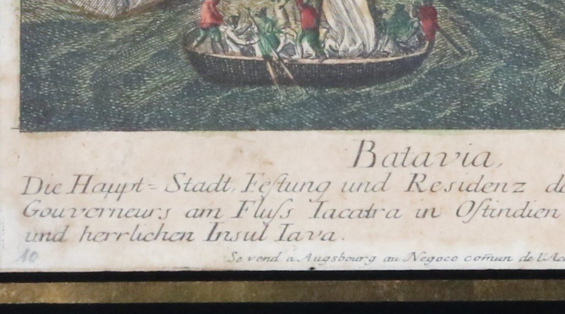 Gravure Coloniale Hollandaise Batavia Jakarta Voc Vereenigde Oostindische Compagnie Antique-photo-1