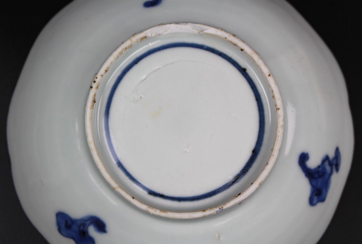 Chinese Porcelain Dish Ming Dynasty Ko-sometsuke Underglaze Copper-red Tianqi Chongzhen Plate-photo-5