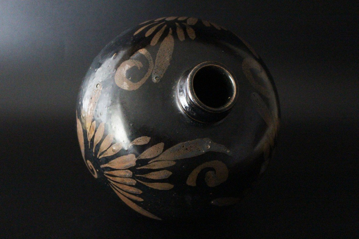 Pot De La Dynastie Song Du Nord, Céramique Chinoise, Pot à Vin Peint Roux Du Henan Dynastie Jin-photo-7