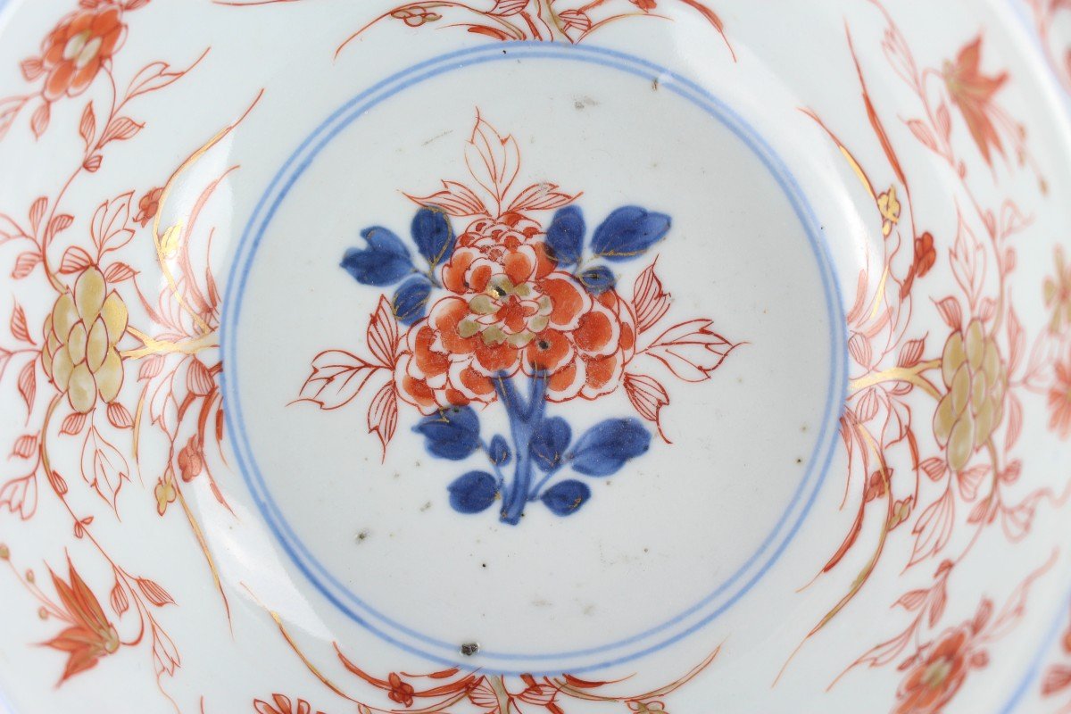 Porcelaine Chinoise Kangxi Imari Klapmuts Bol Antique Dynastie Qing 18ème Siècle d'Exportation -photo-6