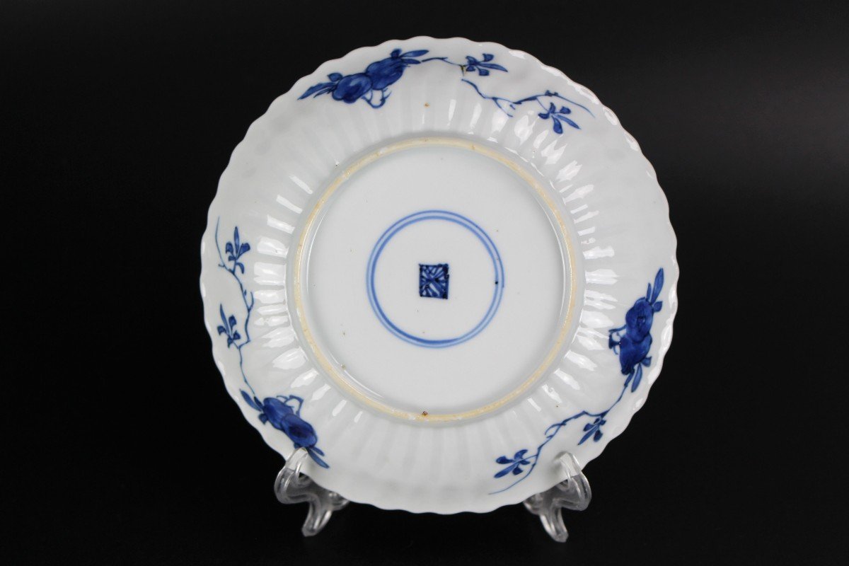 Soucoupes Kangxi En Porcelaine Chinoise 5x Tasses à Thé Antiques Bleues Blanches Dynastie Qing-photo-4