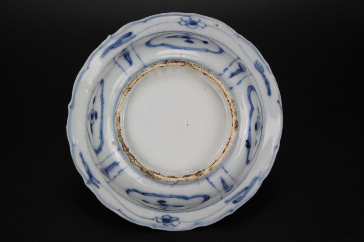 Chinese Porcelain Wanli Kraak Klapmuts Bowls Blue And White Ming Dynasty Antique 17th Century-photo-1