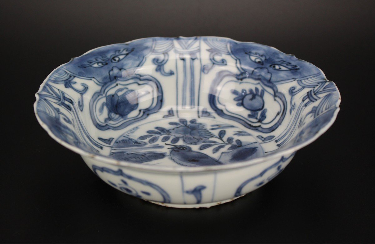Chinese Porcelain Wanli Kraak Klapmuts Bowls Blue And White Ming Dynasty Antique 17th Century-photo-4