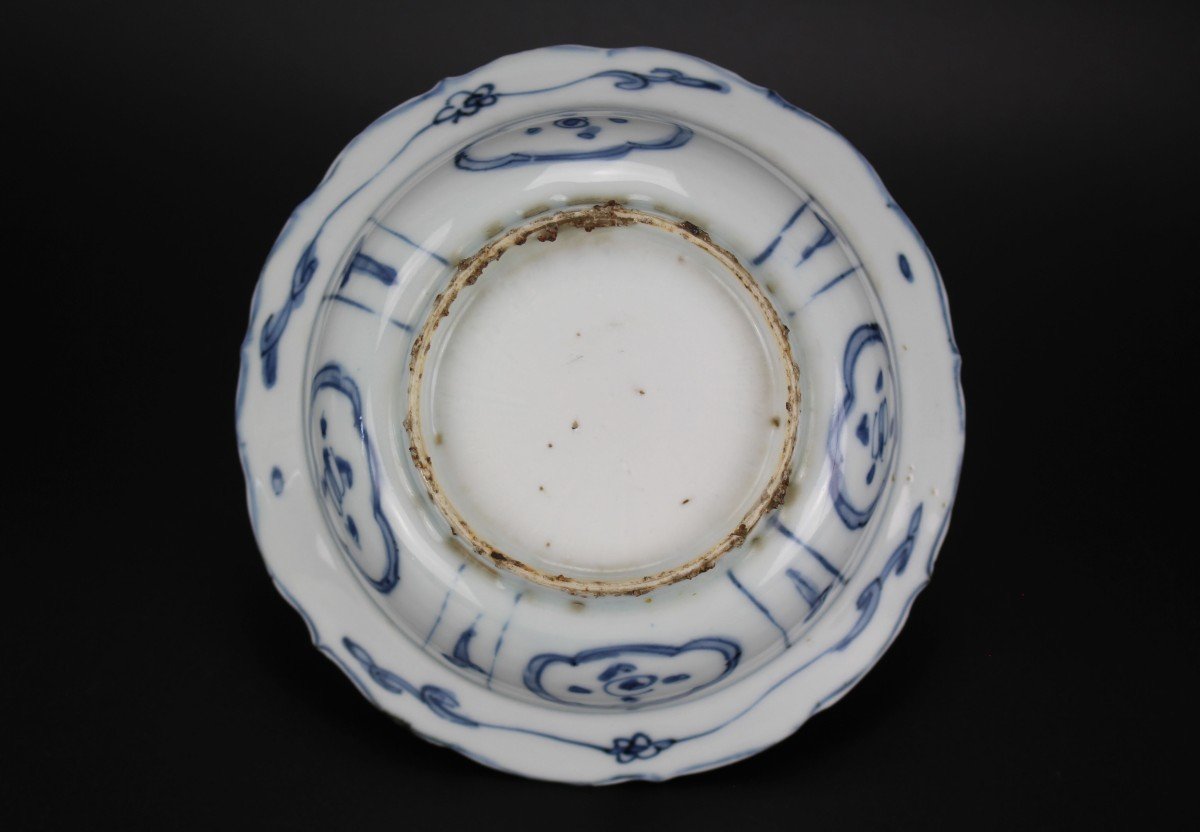 Chinese Porcelain Wanli Kraak Klapmuts Bowls Blue And White Ming Dynasty Antique 17th Century-photo-6
