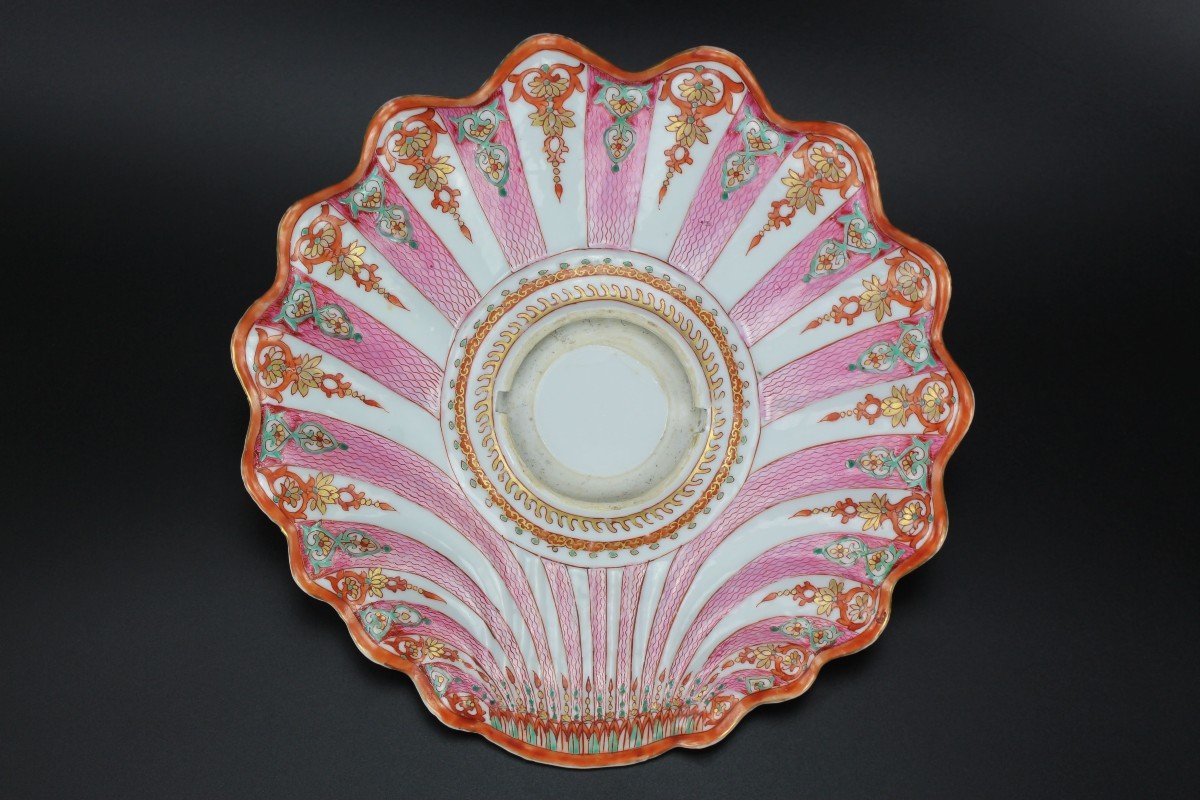 Assiettes Qianlong En Porcelaine Chinoise Famille Rose Mancerina Dynastie Qing Plat Export-photo-4