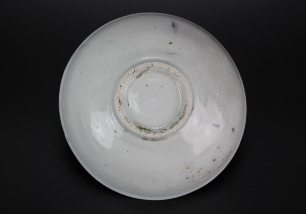 Japanese Porcelain Blue And White Shoki Imari Dish Edo Period Bowl Antique Early 17th Century -photo-4
