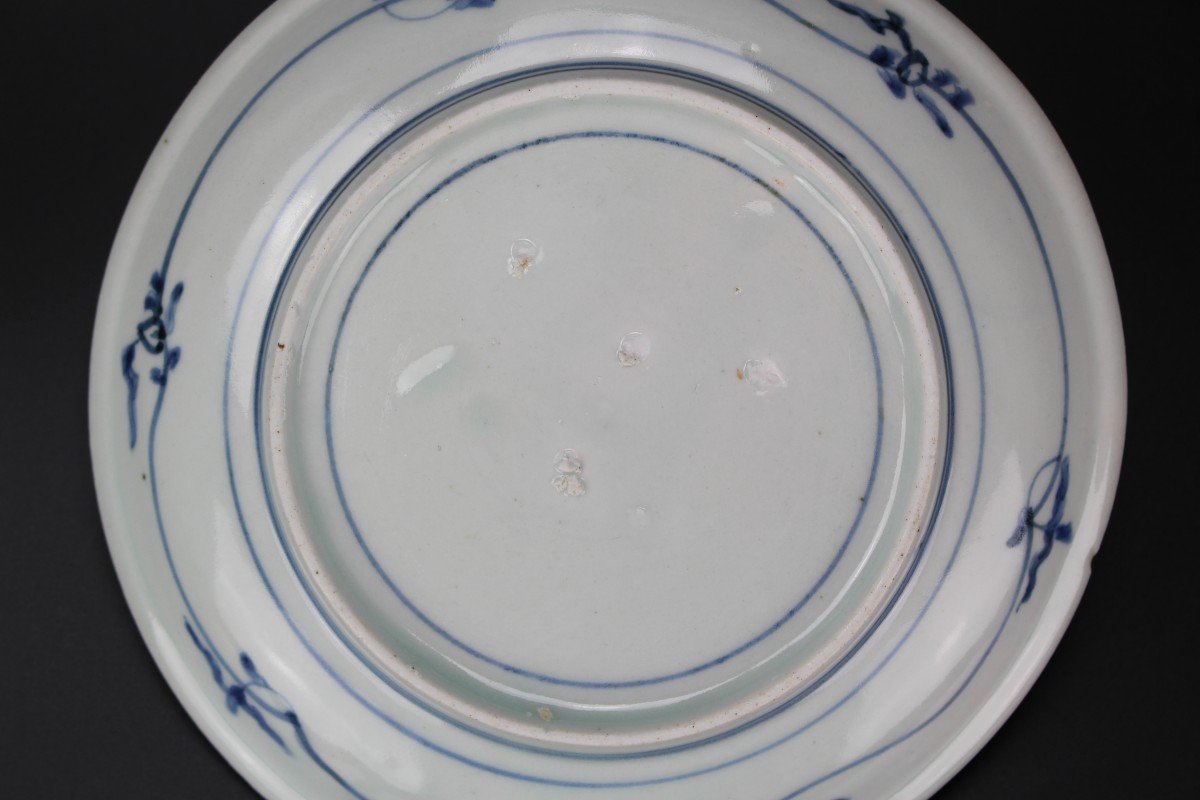 Japanese Porcelain Blue And White Dish Edo Period (1603-1868) 17 Century / 18th Century Plate-photo-5