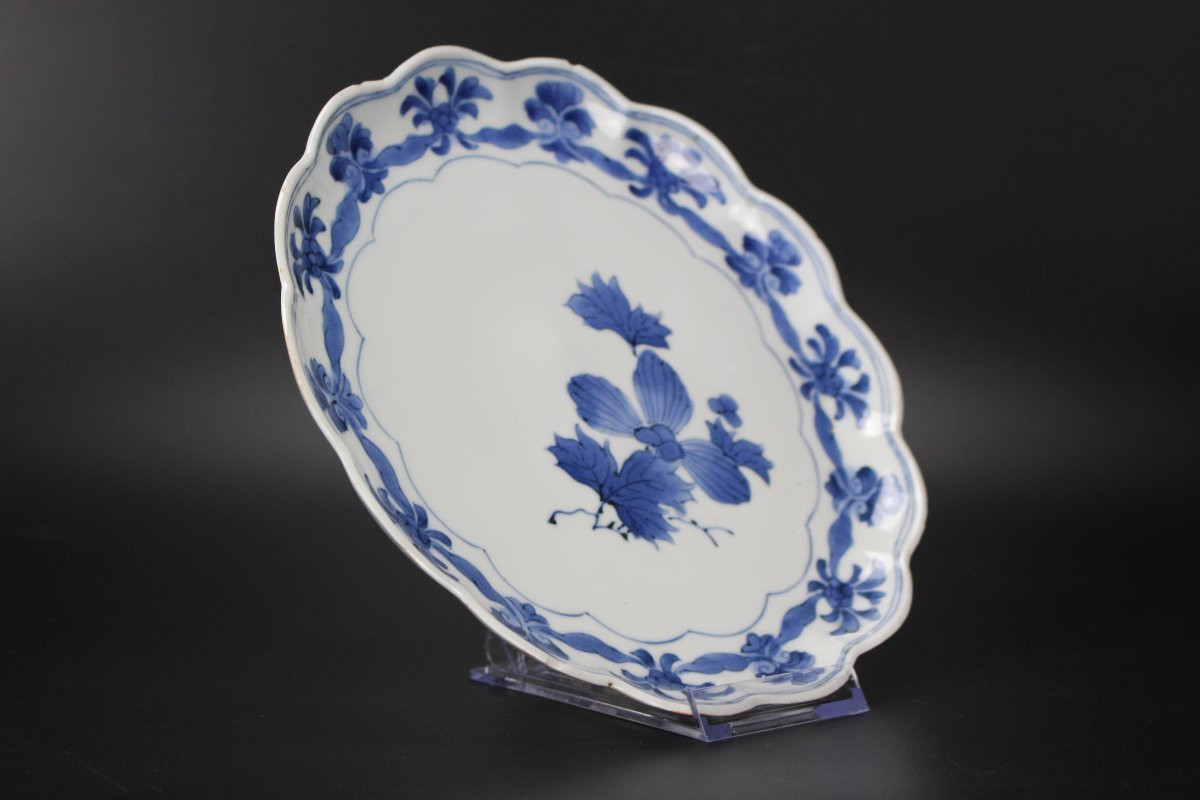 Plat Arita En Porcelaine Japonaise Bleu Et Blanc, époque Edo, Vers 1680-1720, XVIIe/xviiie S.-photo-2