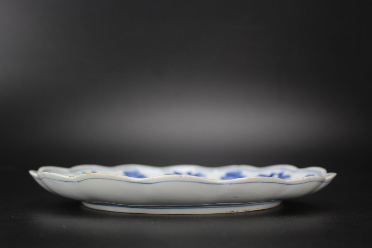 Plat Arita En Porcelaine Japonaise Bleu Et Blanc, époque Edo, Vers 1680-1720, XVIIe/xviiie S.-photo-4