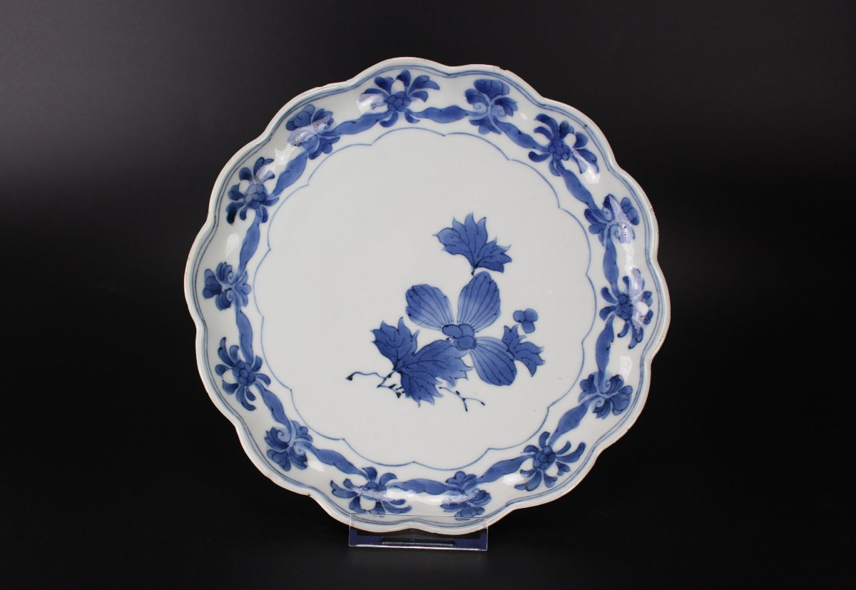Plat Arita En Porcelaine Japonaise Bleu Et Blanc, époque Edo, Vers 1680-1720, XVIIe/xviiie S.-photo-1