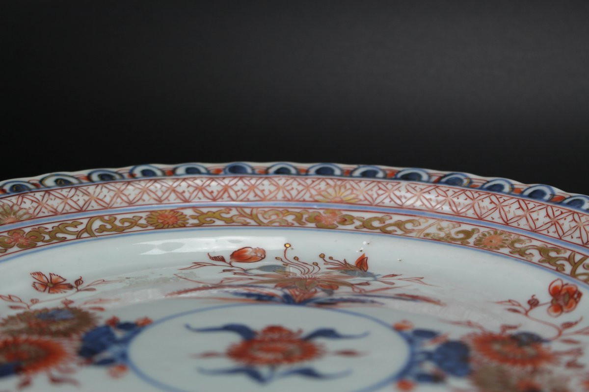 Assiettes en porcelaine chinoise Imari de Kangxi, 5x – XVIIIe siècle, dynastie Qing-photo-7