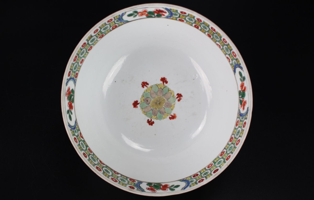 A Chinese Porcelain Famille Verte Bowl, Kangxi Period, 17th / 18th Century, Qing Dynasty-photo-6