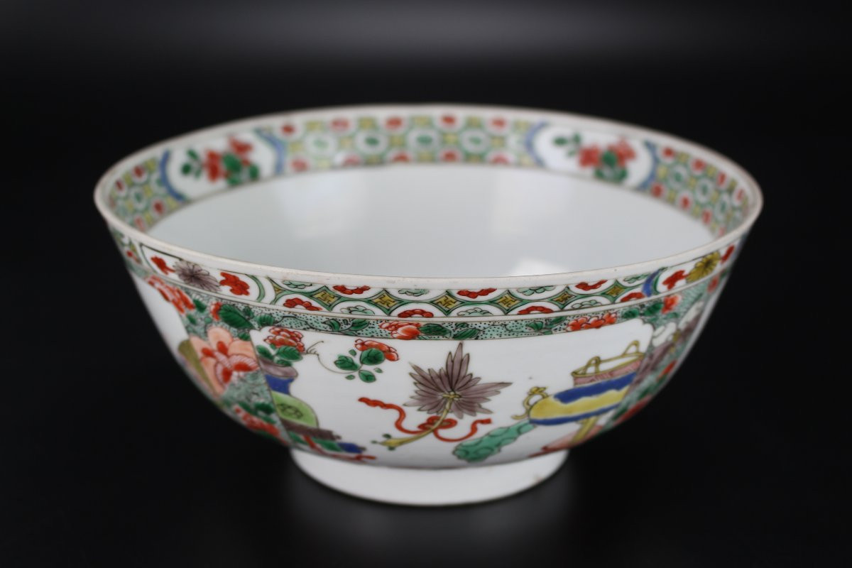 A Chinese Porcelain Famille Verte Bowl, Kangxi Period, 17th / 18th Century, Qing Dynasty-photo-8