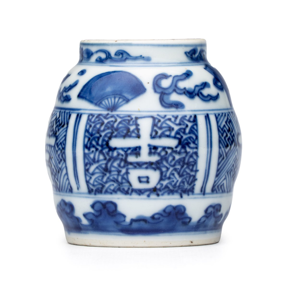 Récipient à eau en porcelaine chinoise bleu et blanc de type ko-sometsuke, Tianqi/Chongzhen-photo-2