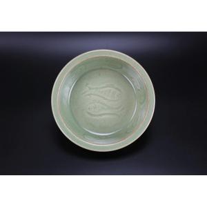 Chinese Washer Longquan Celadon Bowl Yuan Dynasty / Ming Dynasty Antique 14th C. Brush Washer
