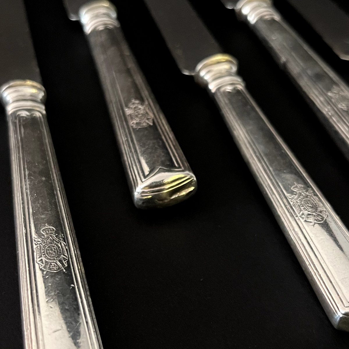 Emperor Napoleon III Silver-plated Service Knives - Second Empire - Christofle-photo-2