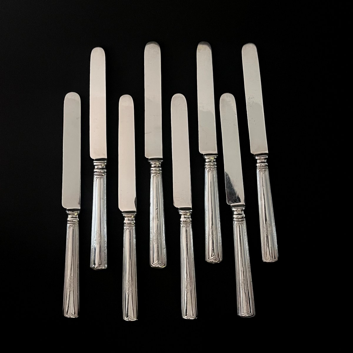 Emperor Napoleon III Silver-plated Service Knives - Second Empire - Christofle-photo-3