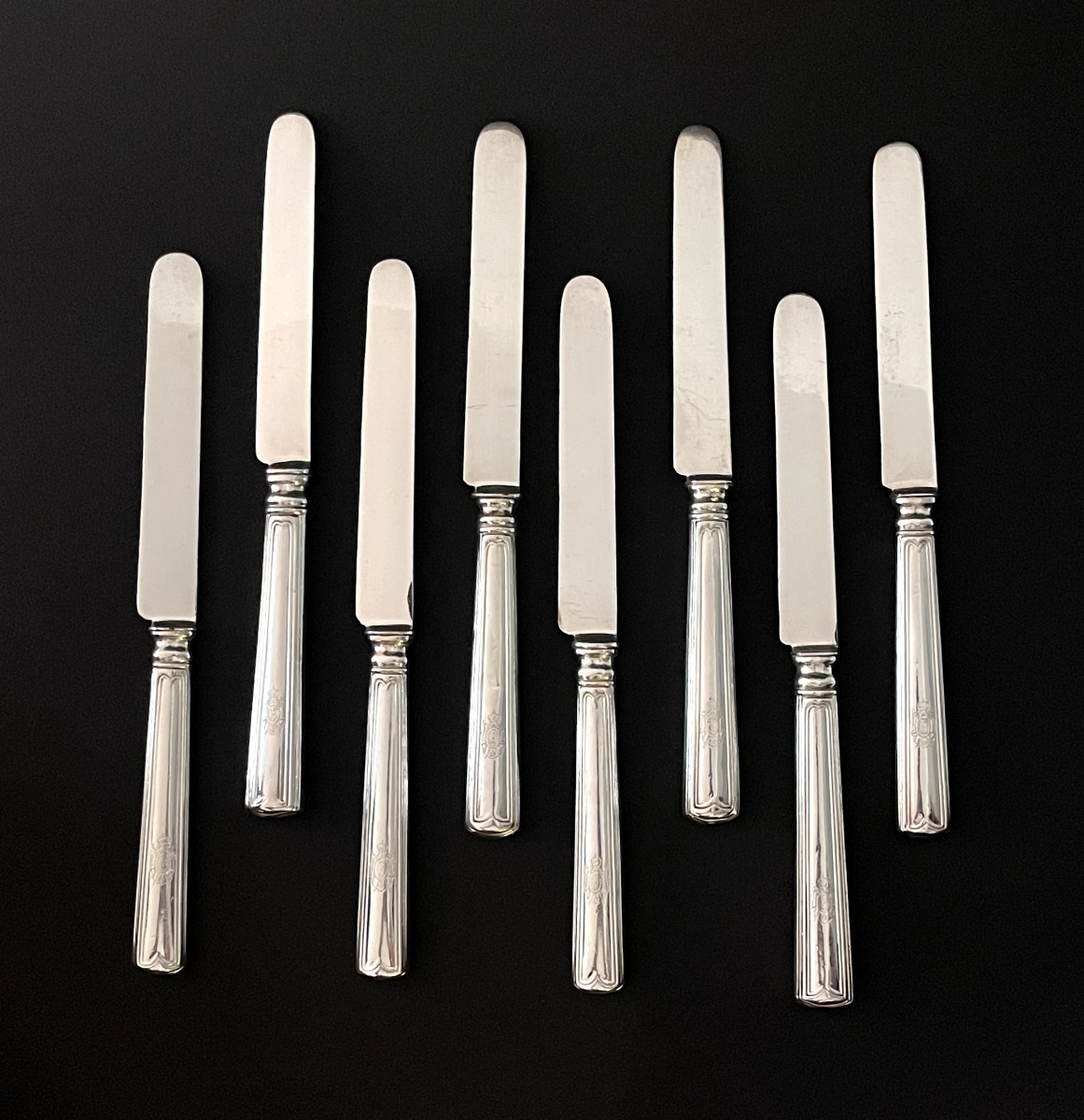 Emperor Napoleon III Silver-plated Service Knives - Second Empire - Christofle