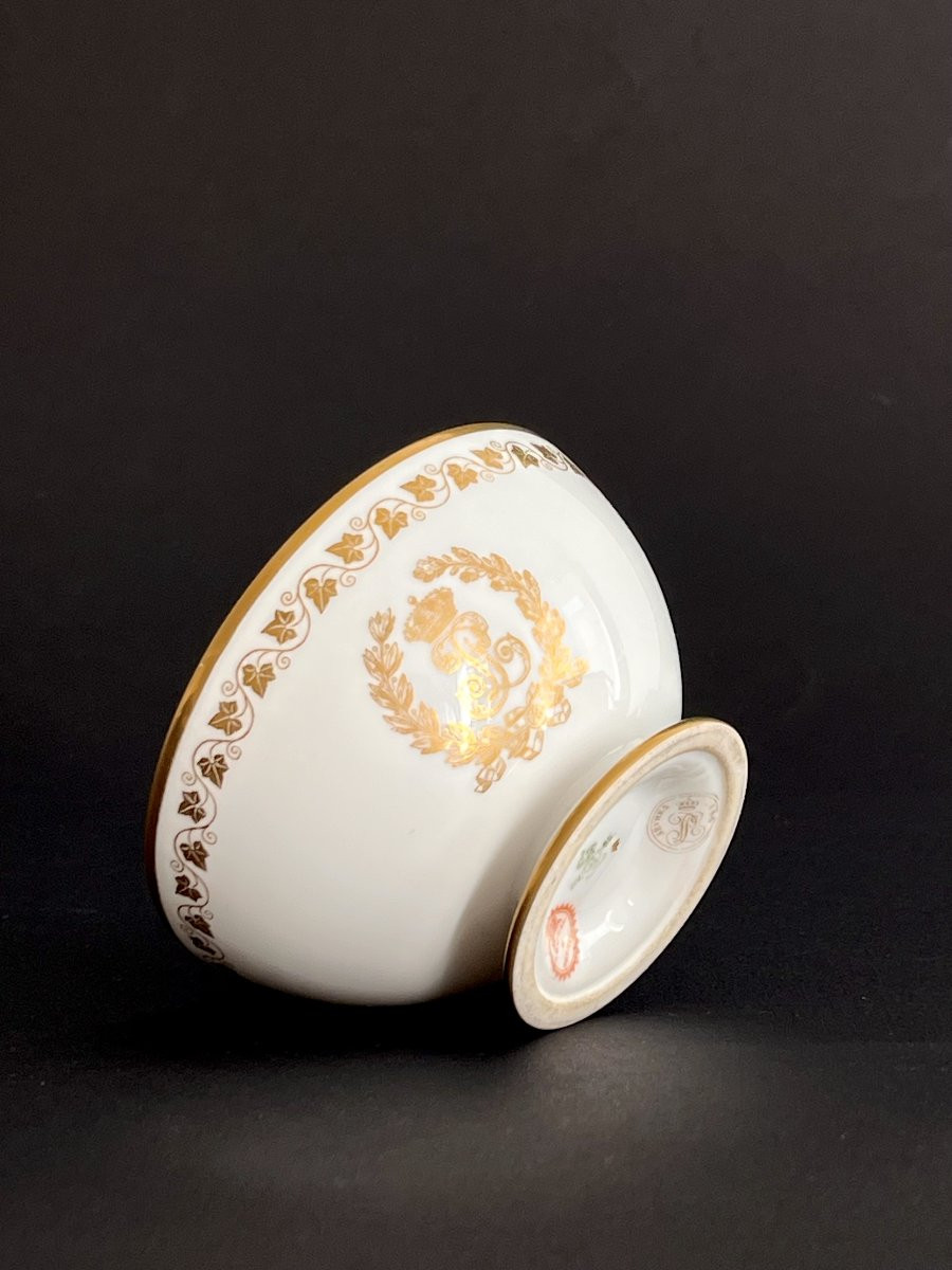 Sèvres - Tea Cup From The Service Des Princes Of King Louis-philippe At The Château De Neuilly - 19th Century-photo-2