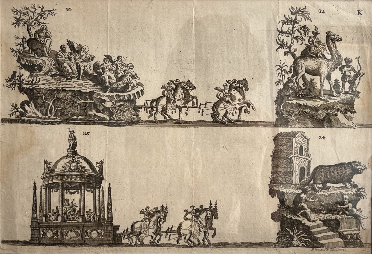 Procession pour le Jubilé de sept cens ans De Saint Macaire en 1767 - Eau Forte XVIIIe -photo-2