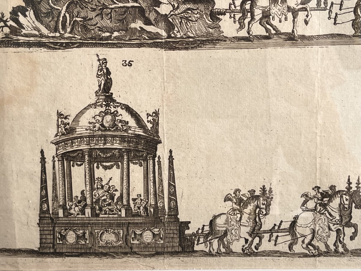 Procession pour le Jubilé de sept cens ans De Saint Macaire en 1767 - Eau Forte XVIIIe -photo-2