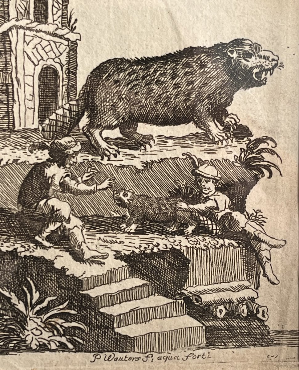 Procession pour le Jubilé de sept cens ans De Saint Macaire en 1767 - Eau Forte XVIIIe -photo-8